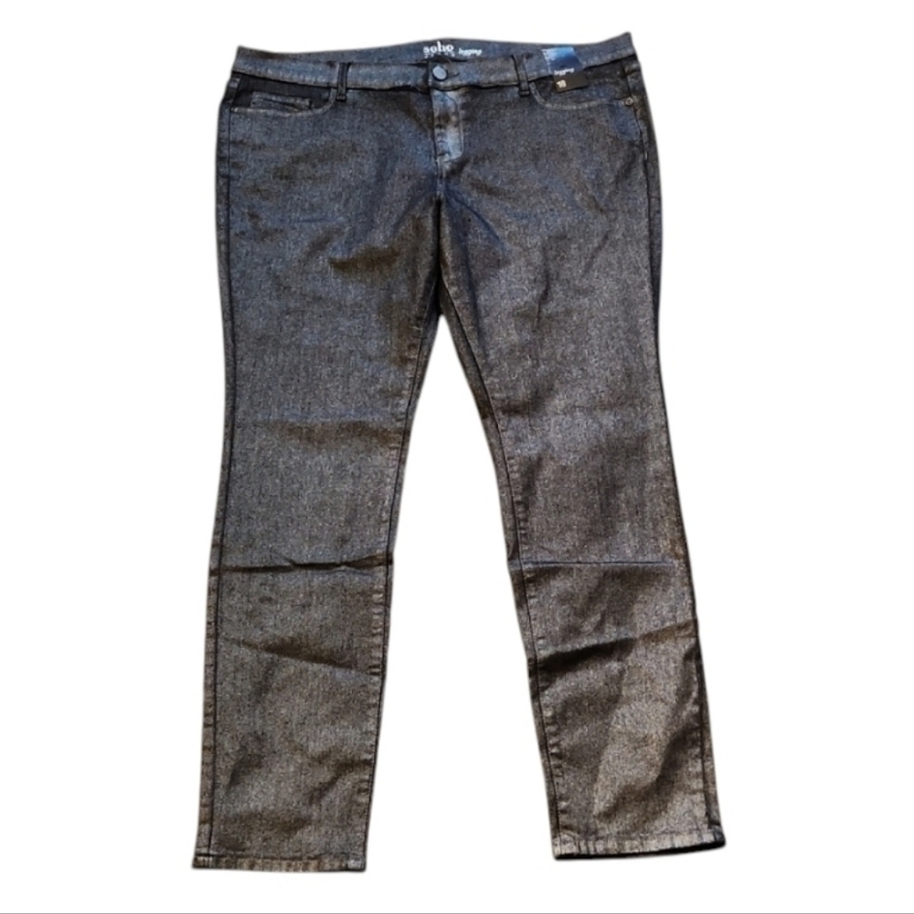 Soho Dark Gray Metallic Jeggings NWT